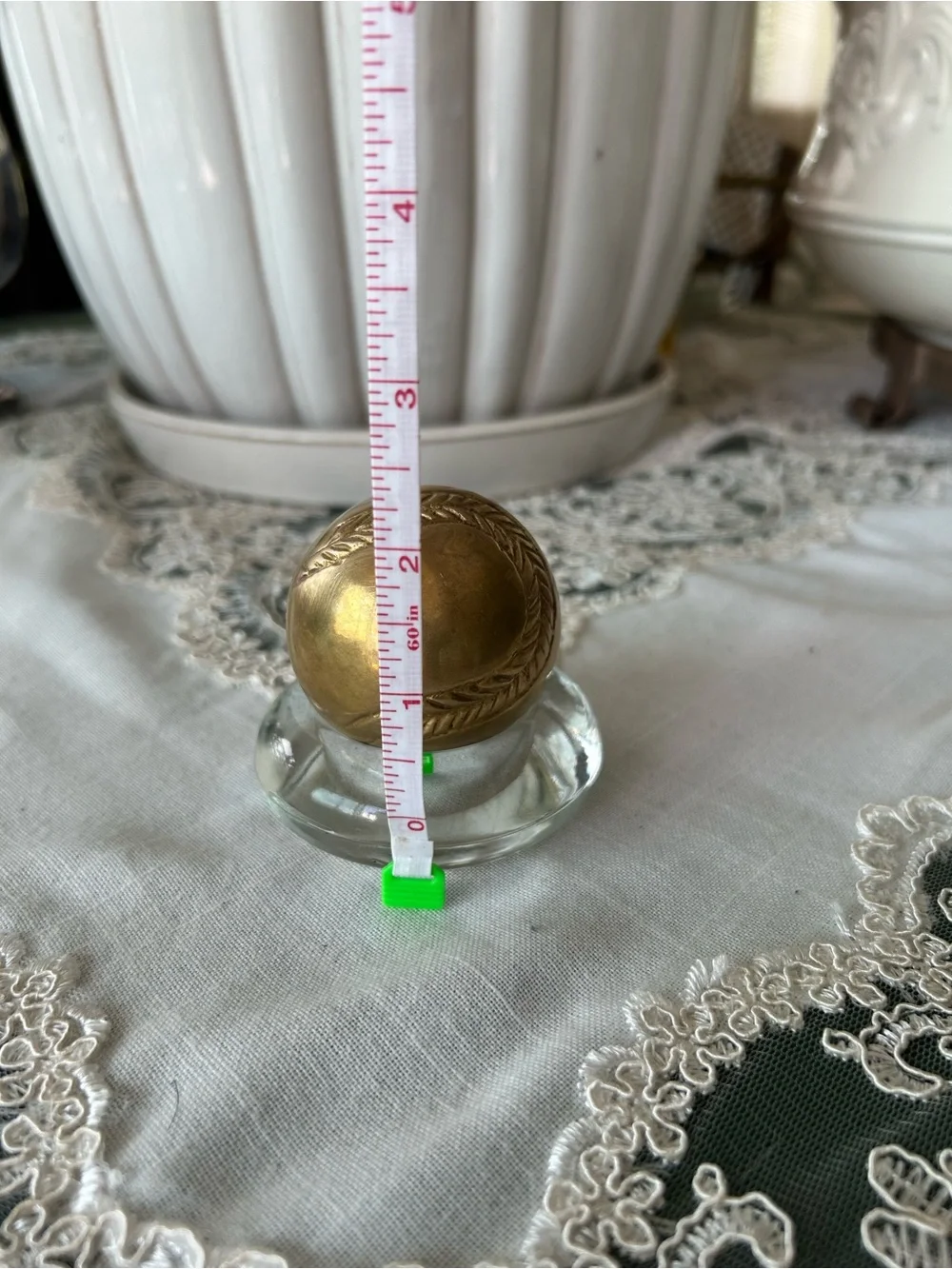 Brass Baseball Paperweight